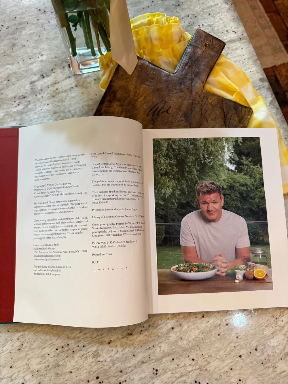 Gordon Ramsay Healthy, Lean & Fit Hardcover Cookbook celebrity chef